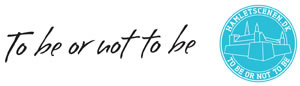 Hamletscenen DK logo "To be or not to be"